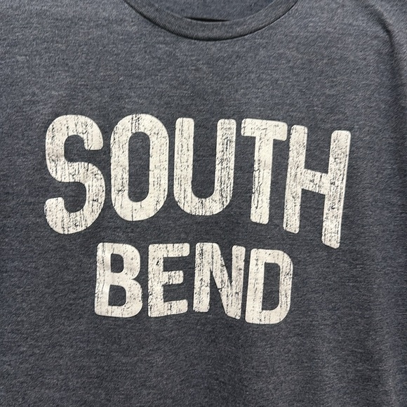 3/$15 South Bend Navy Blue Men's T-Shirt Fits Like XXL - Picture 2 of 4